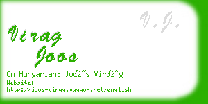 virag joos business card